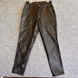 Road Rags Jean Co. Faux Leather Pants Women’s Size 13/14 Black